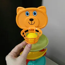 Pelota montón de rompecabezas de Torre juguetes para bebés sonajero Spin Track educativos recién nacido juguetes para niños 1 y pasatiempos