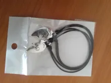 Conjunto de 2 uds. De pulsera de moda para parejas, brazalete de cuerda de diseño de Color negro con llave de bloqueo, joyas de envío al por mayor y directo