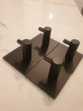 Organizer Towel-Hook Wall-Hanger Bathroom-Accessory Frap Stainless-Steel Black Rack Y19005-1