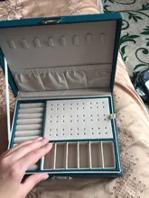 Joyero de cuero de alta capacidad para mujer, organizador de joyas de viaje, multifunción, collar, pendientes, caja de almacenamiento de anillo, regalos para mujer