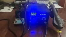 Estación de soldadura de pistola de aire caliente digital ESD, 800W, 2 en 1, 220v, para Estación de reparación SMD, actualización 8586