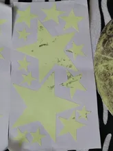 Pegatinas de pared brillantes en la oscuridad, 435 Uds., punto de estrella de Luna luminosa, pegatinas de pared fluorescente, decoración ambiental