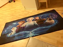 Alfombra de juegos de Frozen para niños, con dibujos animados tapete de goma, ideal para regalo de cumpleaños