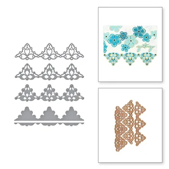 

Metal Cutting Die Beautiful Lace Embellishment Cutting Dies For DIY Scrapbooking Metal Embossing Paper Cards Making Crafts Dies
