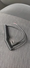 Baofeng-Cable para altavoz Walkie Talkie UV5R Para Kenwood TK-240, micrófono manual Linton, 2 pines, 4 cables, línea de micrófono