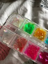 Manicure-Nail-Decoration Sequins-Polish Nail-Art Glitter-Flakes Fruits Fluorescence Heart