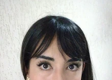 Flequillo brasileño de cabello humano, Clip de flequillo postizo hecho a mano, flequillo ligero y romo de aire suave