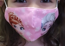 Mascarilla de Frozen de Disney para niños, máscara lavable de Frozen 2, Elsa, Anna, Olaf, de algodón, antipolvo, protectora, juguetes para niños y niñas de 3 a 12 años