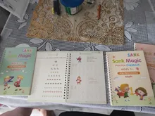 Libro de escritura reutilizable para niños, escritura a mano, caligrafía, aprendizaje, alfabeto, pintura, aritmética, matemáticas, juguetes para bebés, 4 libros