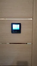 KAK-Timbre electrónico con pantalla LCD para puerta, campana con cámara de grabación, visor digital de 2,8, mirilla inteligente