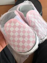 Gingham-zapatos de lona antideslizantes para bebés y niños recién nacidos, zapatillas de lona sencillas informales de 4 colores para primeros pasos, para cuna de 0 a 18m