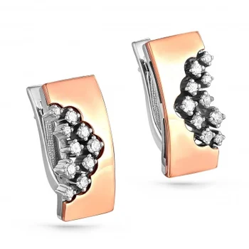 

Kabarovsky earrings with 20 diamonds in red gold