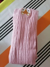 YWHUANSEN-pantimedias para niños de punto para primavera y otoño, medias de doble aguja de algodón para niñas, ropa de invierno con animales