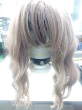 Msholy-peluca ondulada rosa con flequillo Bob corto, Pelo Rizado Bob, pelucas púrpuras sintéticas Rojas, rubias y verdes, Cosplay de alta temperatura