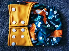 Elinfant-pañal de tela de malla de café transpirable, impermeable, reutilizable, pañal de tela para bebé