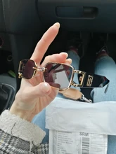 Gafas de sol rectangulares para hombre y mujer, lentes de sol rectangulares de lujo, cuadradas, de Metal Vintage, UV400, 1 Uds., 2020