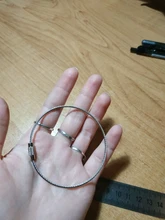 10 uds/1,5/2mm llavero EDC Etiqueta de cuerda de alambre de acero inoxidable lazo de Cable tornillo dispositivo de bloqueo clave llavero círculo campamento utensilio para colgar