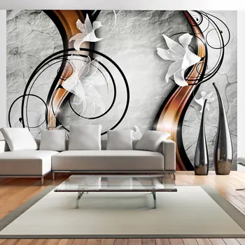 

Wall mural-Lily on a stone-300x210 cm