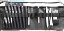Juego de bocetos de lápiz profesional, Kit de dibujo, bolsas de lápices de madera para pintor, escuela, estudiantes, suministros de dibujo artístico