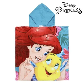 

Poncho-Towel with Hood Little Mermaid Princesses Disney 74218