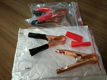 Connector-Plug Battery Caravan Alligator-Clips Test-Lead-Clips Power Crocodile Black