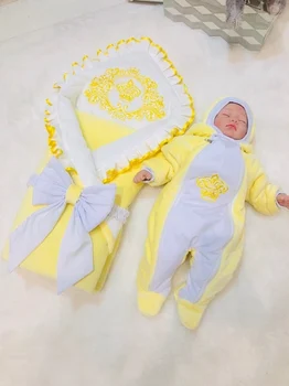 

Комплект на выписку "Королевский" ЗИМА Комплекты на выписку и для прогулок 0-6 мес