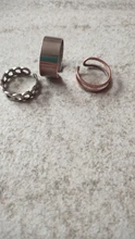 Conjunto de anillos circulares Punk para mujer, Hiphop/Rock, accesorios de dedo con índice de apertura, hebilla de junta, joyería