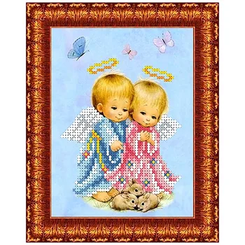 

Кба-5015 Kanva with a pattern for beads 'favorite zverushki' A5