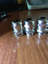 Cable impermeable glándula IP68 chapados en níquel latón 1/4 3/8 1/2 3/4 1 BSPP/NPT Macho tamaño 30 para 3-6,5mm 4-8mm Cable