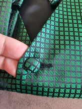 Conjunto de chaleco de seda clásico para hombre, traje con bolsillo cuadrado, Barry.Wang