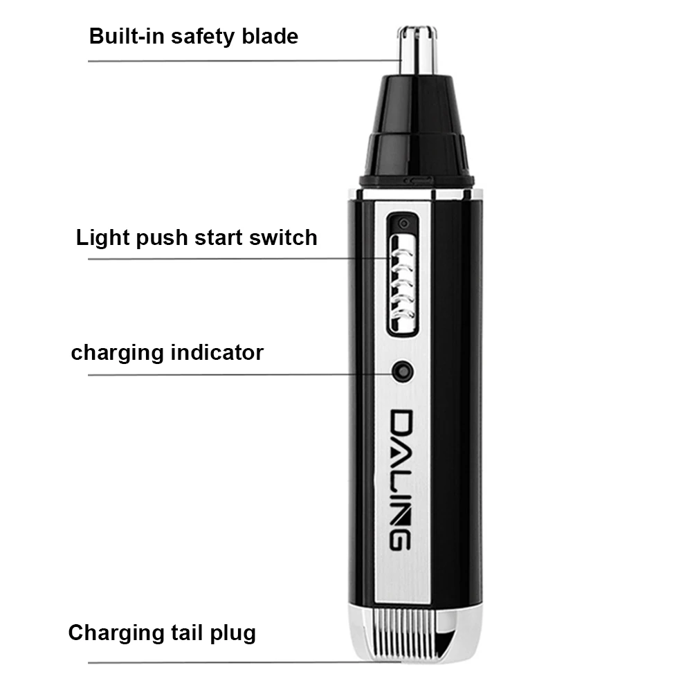 4 в 1 перезаряжаемый электрический триммер для ушей носа Мужская бритва удаление