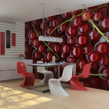 

Water Wall mural-currant wet from a mirror-200x154 cm