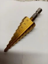 Step-Drill-Bit-Set Hole-Cutter Core Titanium-Coated Wood 4-12mm Metal HSS Straight Groove