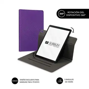 

Rotate 360 ° subblim case for samsung gt a t510/515/ purpura tablets