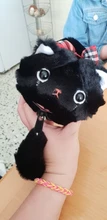 Estuche de lápices kawaii para niñas, estuche escolar de felpa con diseño de gato, de lona, estuche escolar para lápices