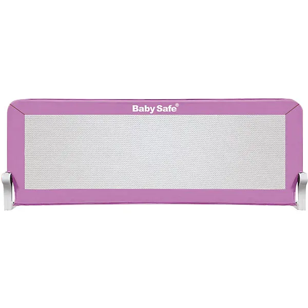 Барьер для кроватки Baby Safe, 180х66 см, розовый