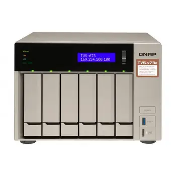 

TVS-673E-4G 6 BAY 2.1 GHZ QC 4GB DDR4 4X 4X GBE USB3.0 IN
