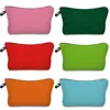Solid Color Women Bag For Printing Toiletry Bag Simple Pencil Cases Heat Transfer Cosmetic Bags Portable Organizer Storage Bag 1