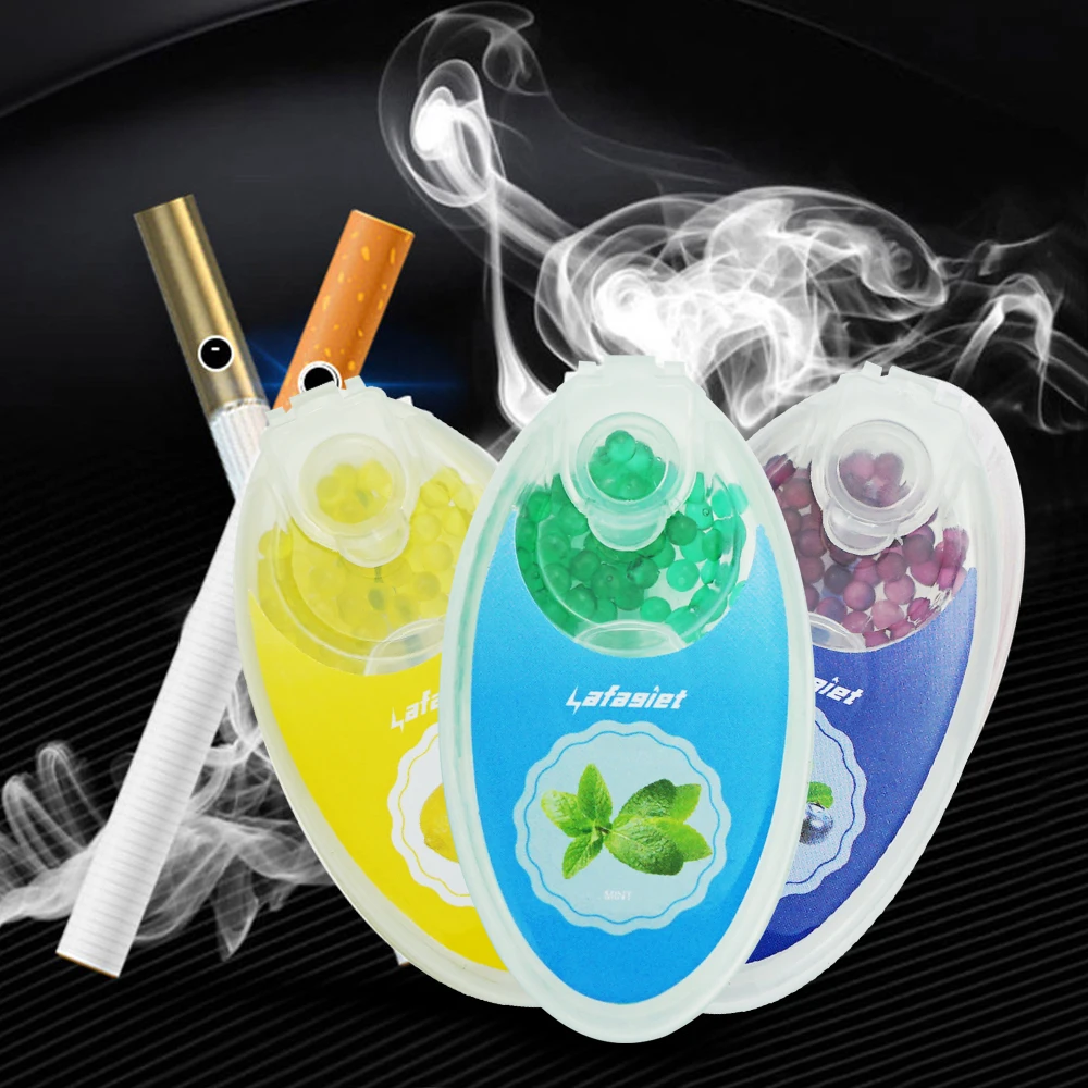 100pcs Mix Fruit Flavor mentolo Capsule Mint Beads Explosion Pops sigaretta filtro pennello palla sigarette di ghiaccio perline strumenti per fumatori