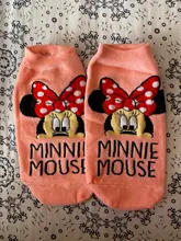 Disney Mickey Minnie las mujeres de dibujos animados de niñas calcetines damas japonesas suave transpirable calcetín de algodón barco corta de Navidad calcetines Invierno Caliente Calcetines de las mujeres
