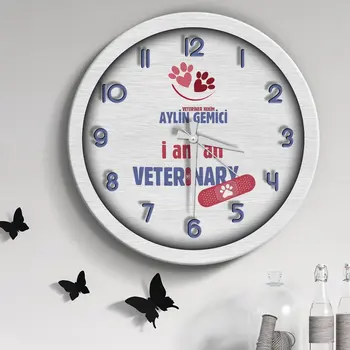 

Personalized Professional Veterinarian Wood Wall Clock-1