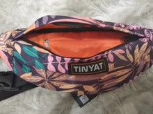 TINYAT hoja de impresión pack bolsa cintura para las mujeres de los hombres de moda Casual hombres cinturón de bolsa de mujer bolsos con forma de Banana chico bolsas de Fanny pack