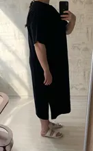 Casual Dress Short-Sleeve Maxi Befree Black Plus-Size Cotton Women Ladies Xxxl 4xl 5xl