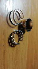 Conjunto de anillos circulares Punk para mujer, Hiphop/Rock, accesorios de dedo con índice de apertura, hebilla, anillo de cola de junta, joyería