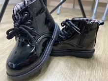 News zapatos, botas infantiles para talla para niños 21-37 botas Martin para niña cuero de PU impermeable invierno niños zapatos de nieve niñas botas