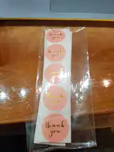 Papel de etiqueta bonito rosa/cada pegatina sellada, paquete de decoración de regalo de Navidad