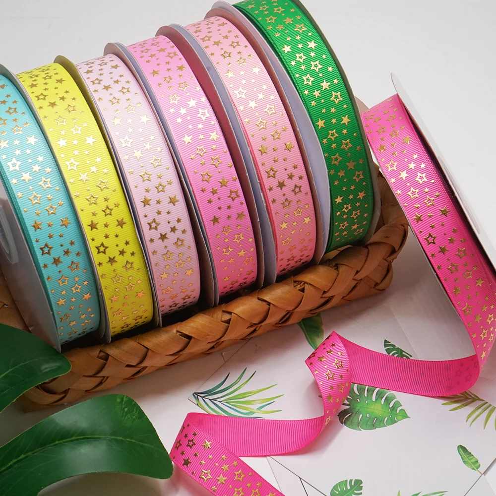 22mm Fivepointed Sar Gold Foil Printed For Gift Wrapping Home Decor