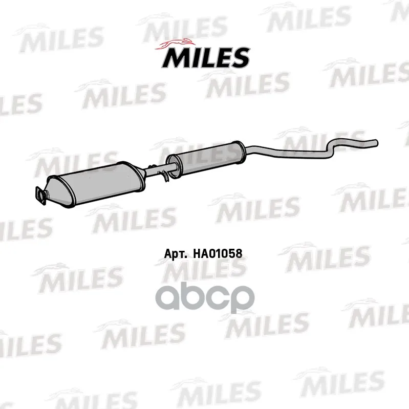 Резонатор Daewoo Nexia(Корот.Под Лямбда Зонд) Сталь Miles Ha01058 Miles арт. HA01058