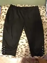 Pantalones capri de cintura alta para mujer, mallas ajustadas, elásticas, talla grande