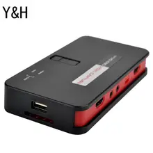 Y& H HD 1080P игровая карта захвата USB диск/sd-карта поддержка видеозахвата микрофон с HDMI/YPBPR/AV